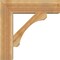 Ekena Millwork Legacy Block Rough Sawn Bracket w/ Offset Brace, Western Red Cedar, 8"W x 28"D x 28"H BKT0806X28X28LEC05RWR - alternate 4